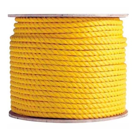 JAYDEE GROUP USA. BOEN Polypropylene 3-Strand Rope - 1/2in x 600' - 25 Lb. - Yellow YR-12600